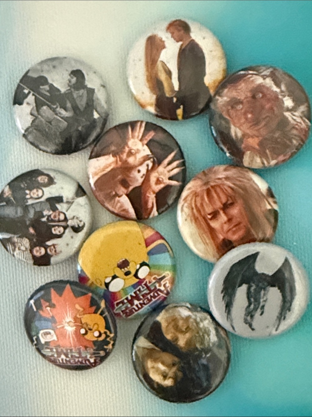 Vintage Multicolor Pop Culture Pinback Brooches